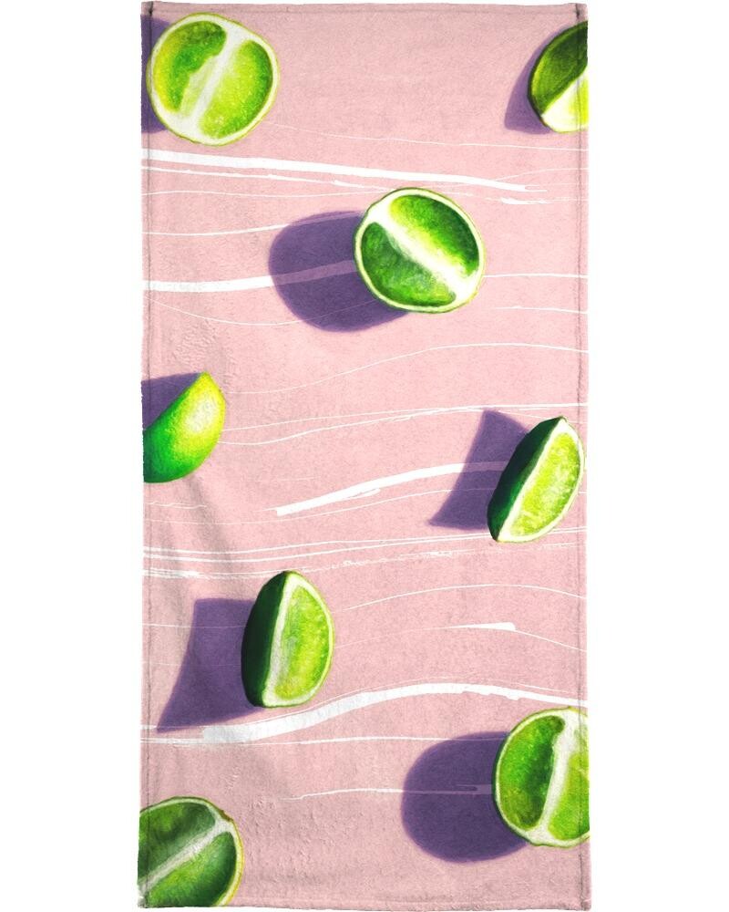

Полотенце для ванной Juniqe Fruit 10, цвет Grün & Rosa