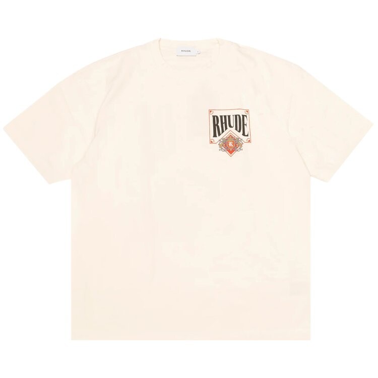 

Футболка Rhude Card Tee 'Vintage White', белый