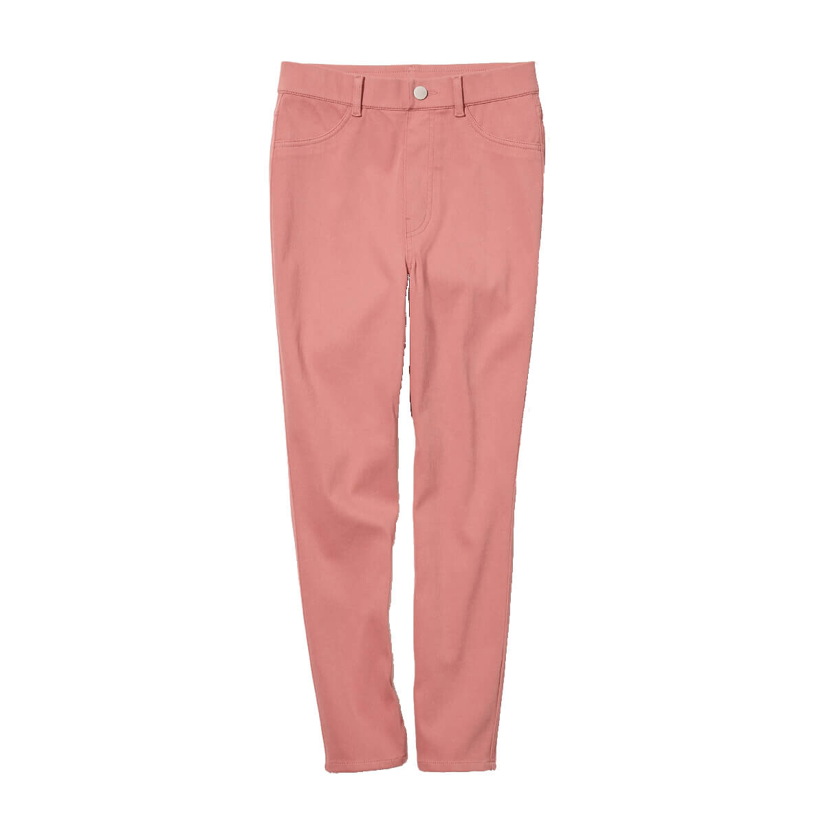 

Брюки Uniqlo Ultra Stretch High Rise Cropped Leggings, розовый
