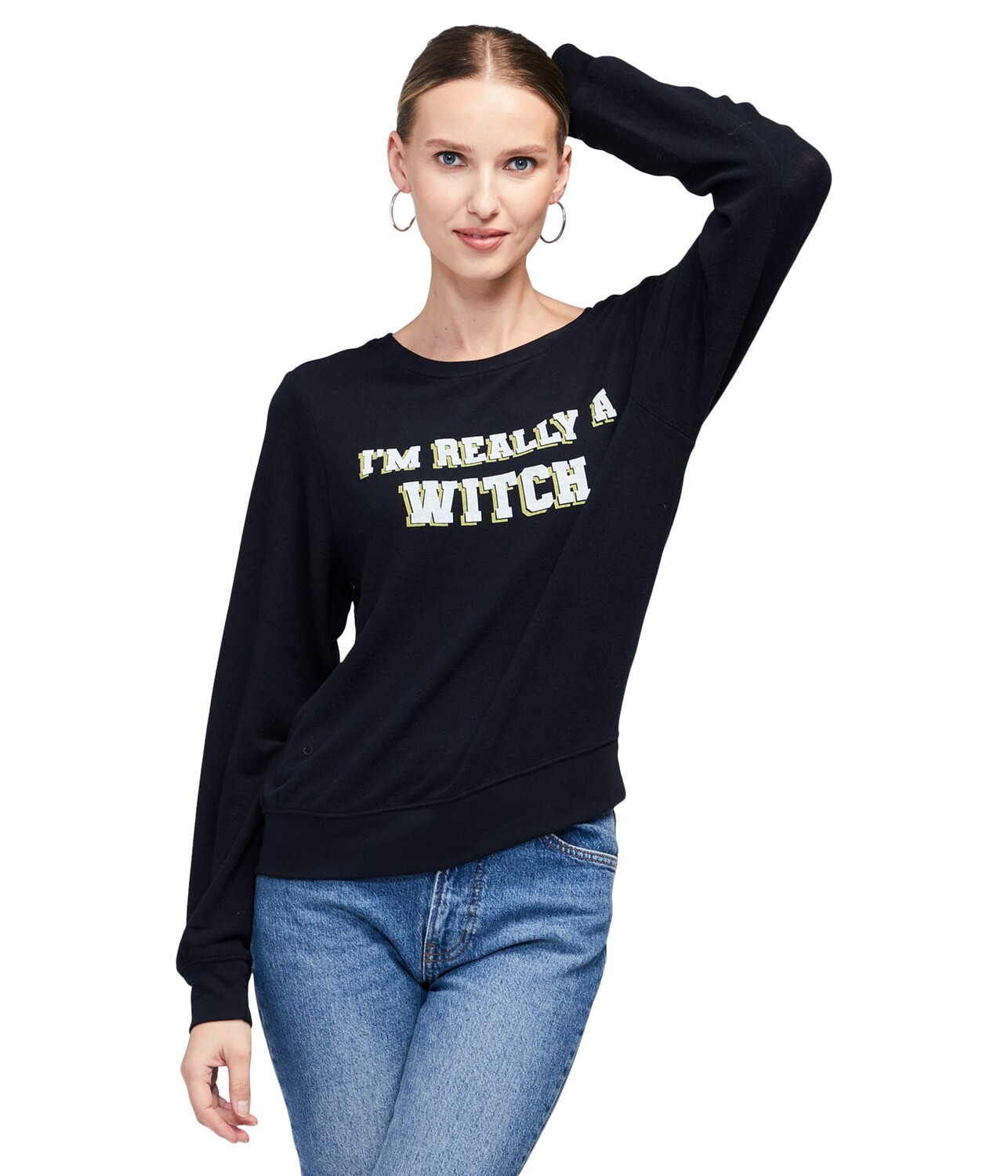

Худи Wildfox, I'm a Witch Baggy Beach Jumper, Черный