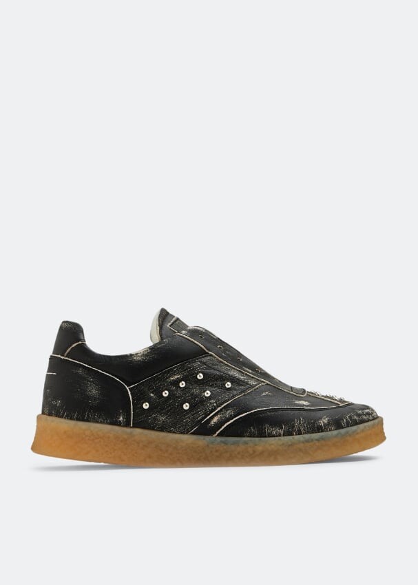 

Кроссовки MM6 Abraded sneakers, черный