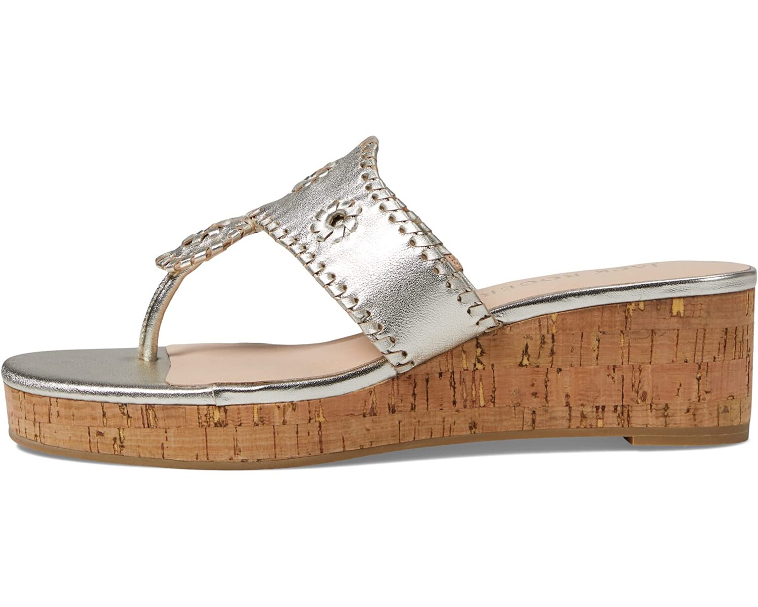 

Туфли на каблуках Jacks Mid Wedge Cork Jack Rogers, платина