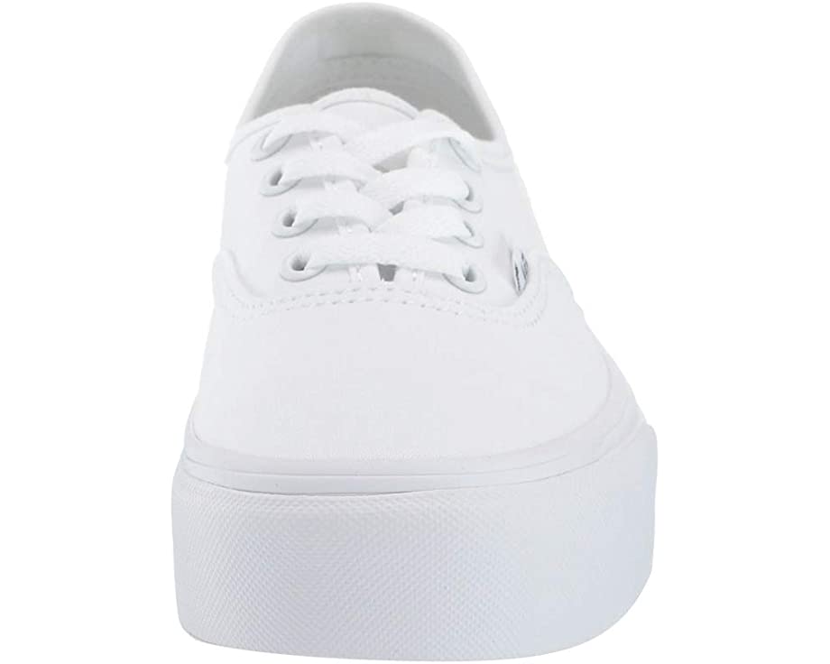 Vans white sale authentic platform