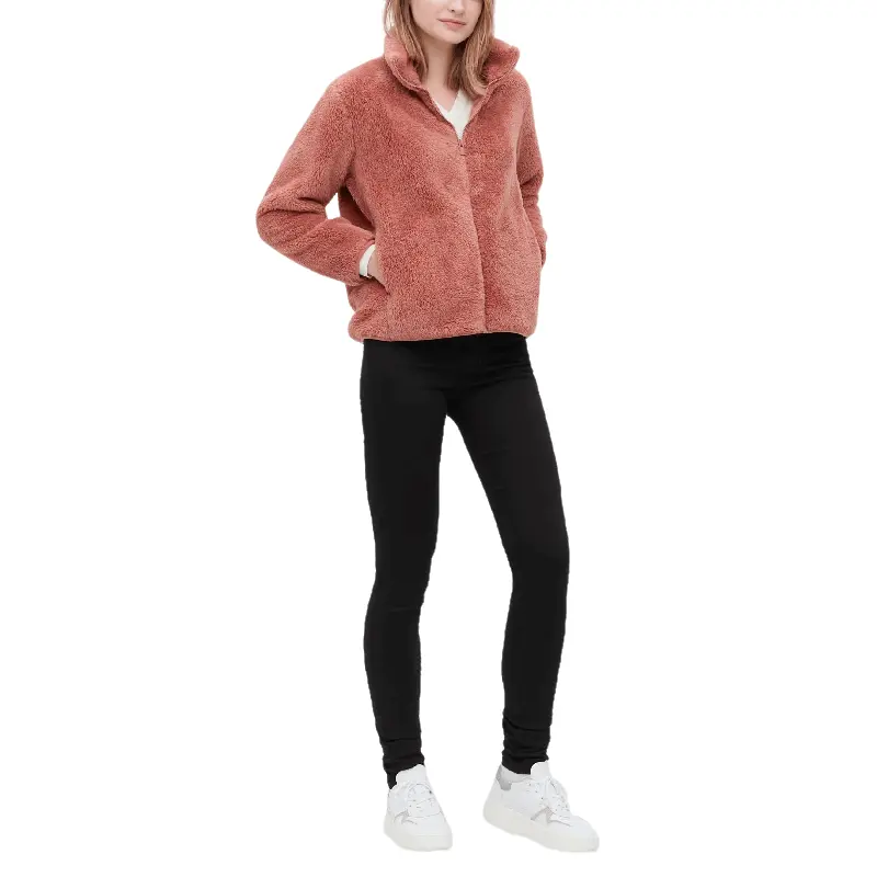 

Куртка Uniqlo Fluffy fleece zipped, оранжевый