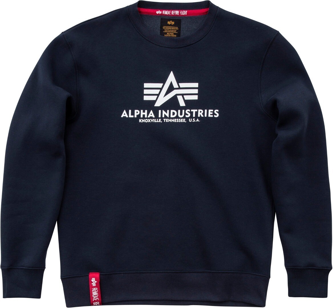 

Толстовка Alpha Industries Basic, темно-синяя