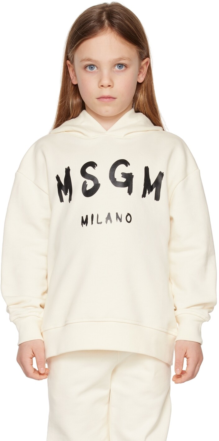 

Детская толстовка с принтом Off-White MSGM Kids