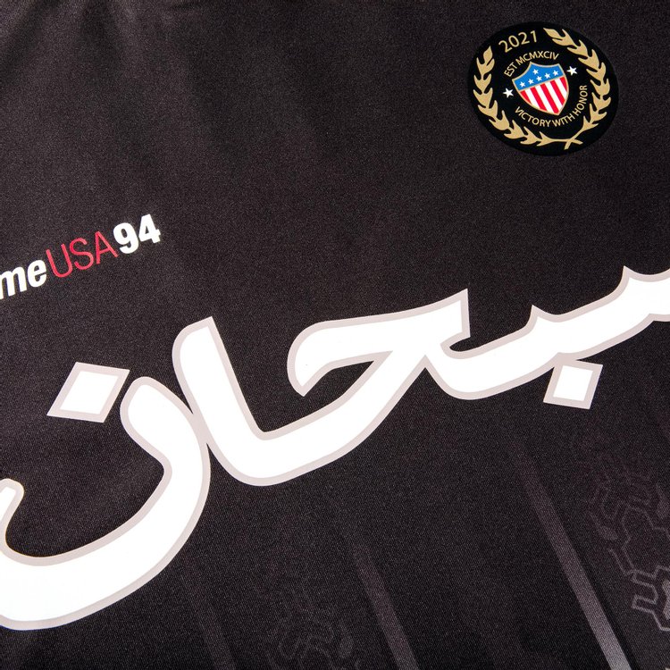 Футболка Supreme Arabic Logo Soccer Jersey 'Black', черный