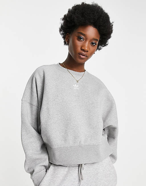 

Серая толстовка adidas Originals Essential с центральным логотипом, Серый