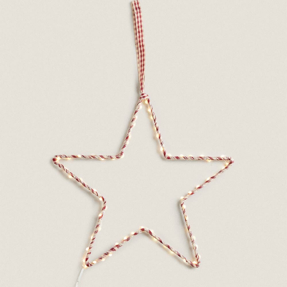 

Рождественское украшение с подсветкой Zara Home Glowing Star, красный