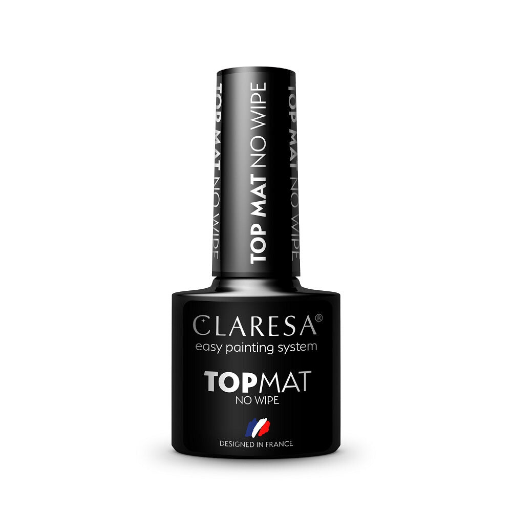 

Claresa Top Matt No Wipe матовый застывающий топ для гибридного лака без смывания 5г