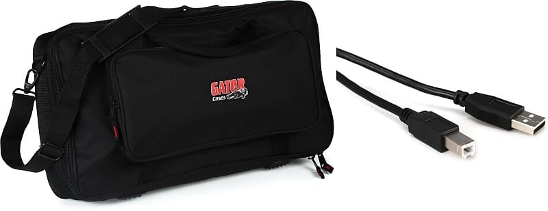 

Gator GK-2110 Micro Keyboard Gig Bag в комплекте с кабелем Hosa USB-210AB USB 2.0 Type A to Type B - 10 футов Gator + Hosa GK-2110=1 USB-210AB=1