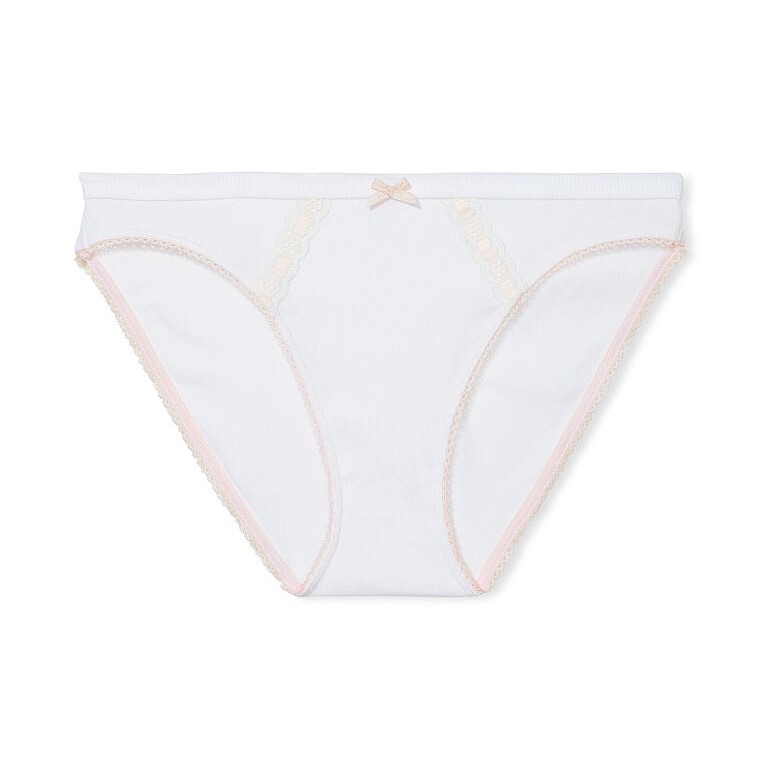

Трусы Victoria's Secret Stretch Cotton Bikini, белый
