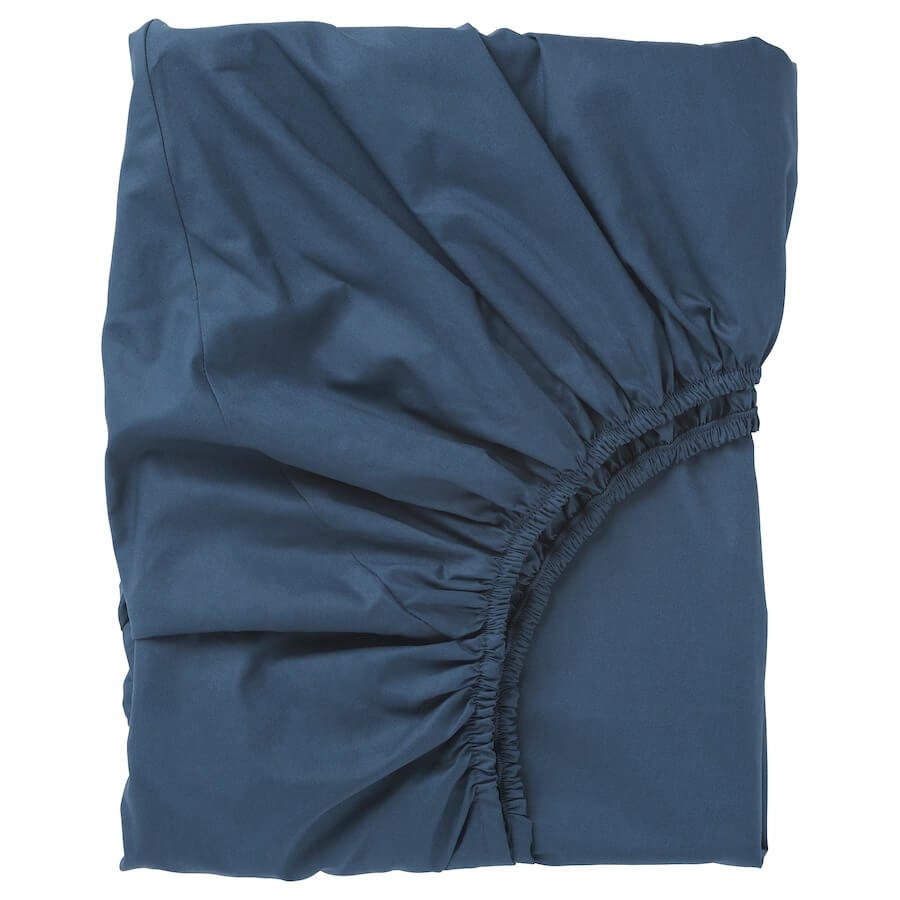 Простыня Ikea Ullvide, 160x200 см, темно-синий