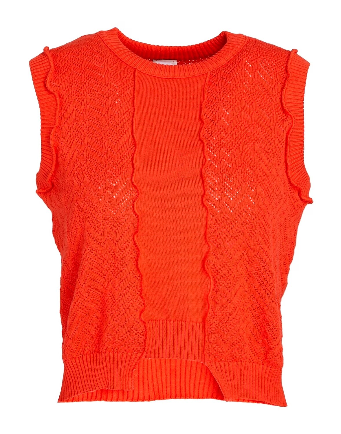 

Топ 8 By Yoox Сotton Patchwork Tank, коралловый