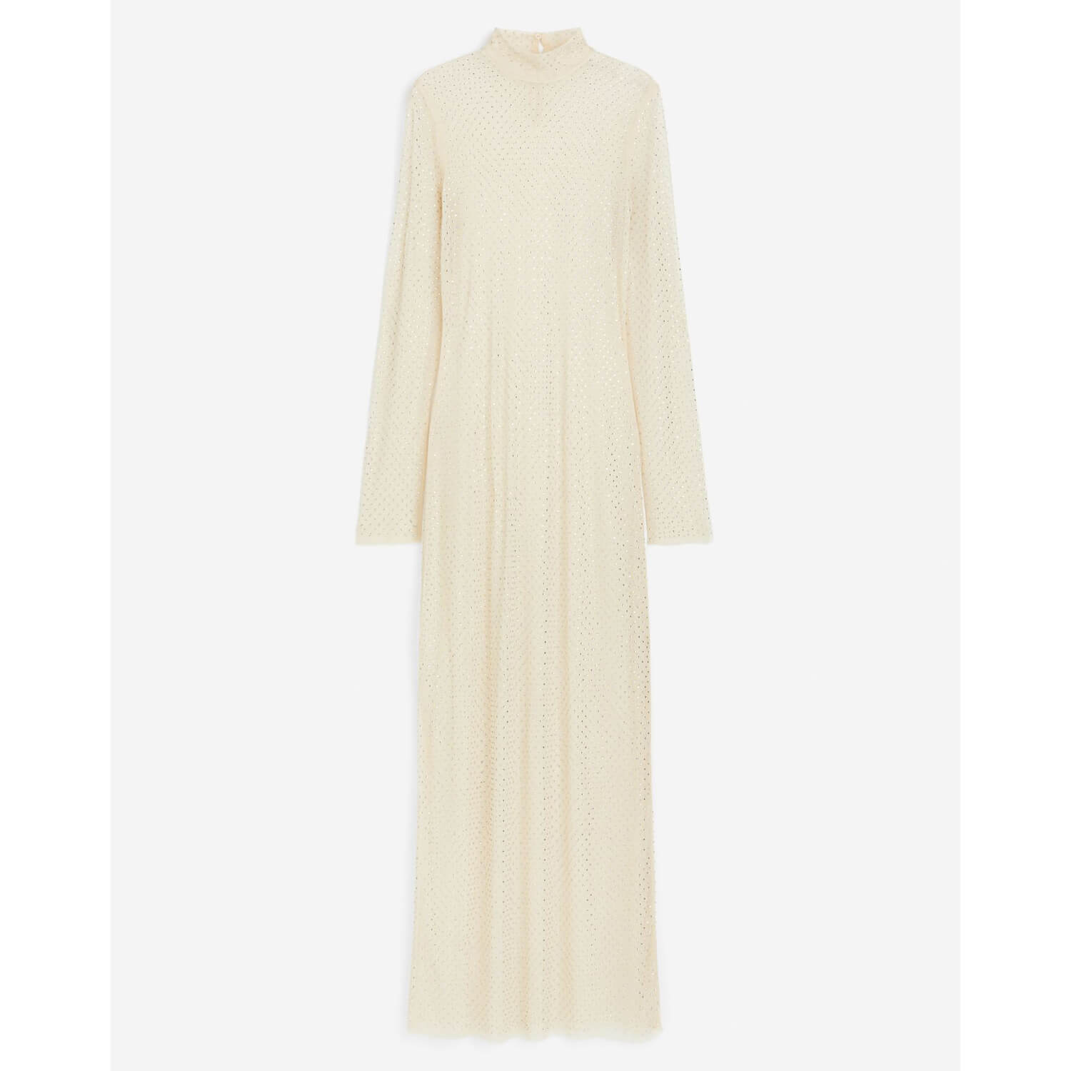 Платье H&M Rhinestone-embellished, светло-бежевый