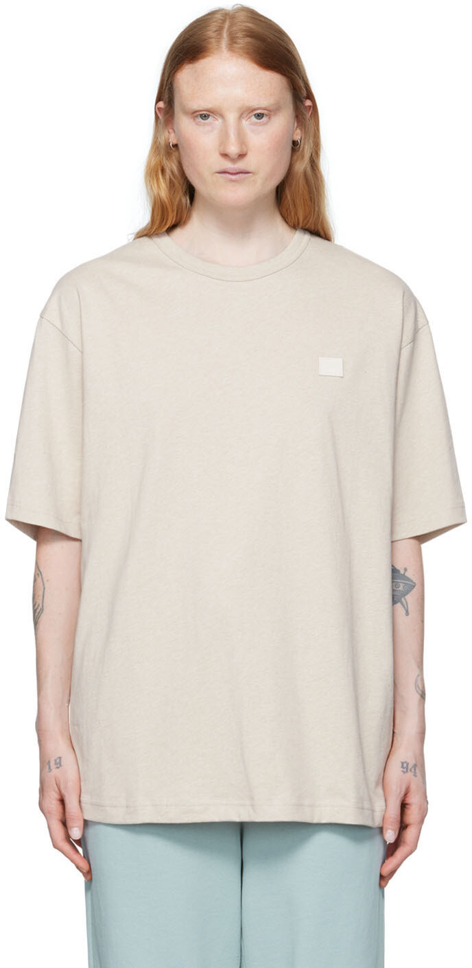 

Бежевая футболка из органического хлопка Acne Studios