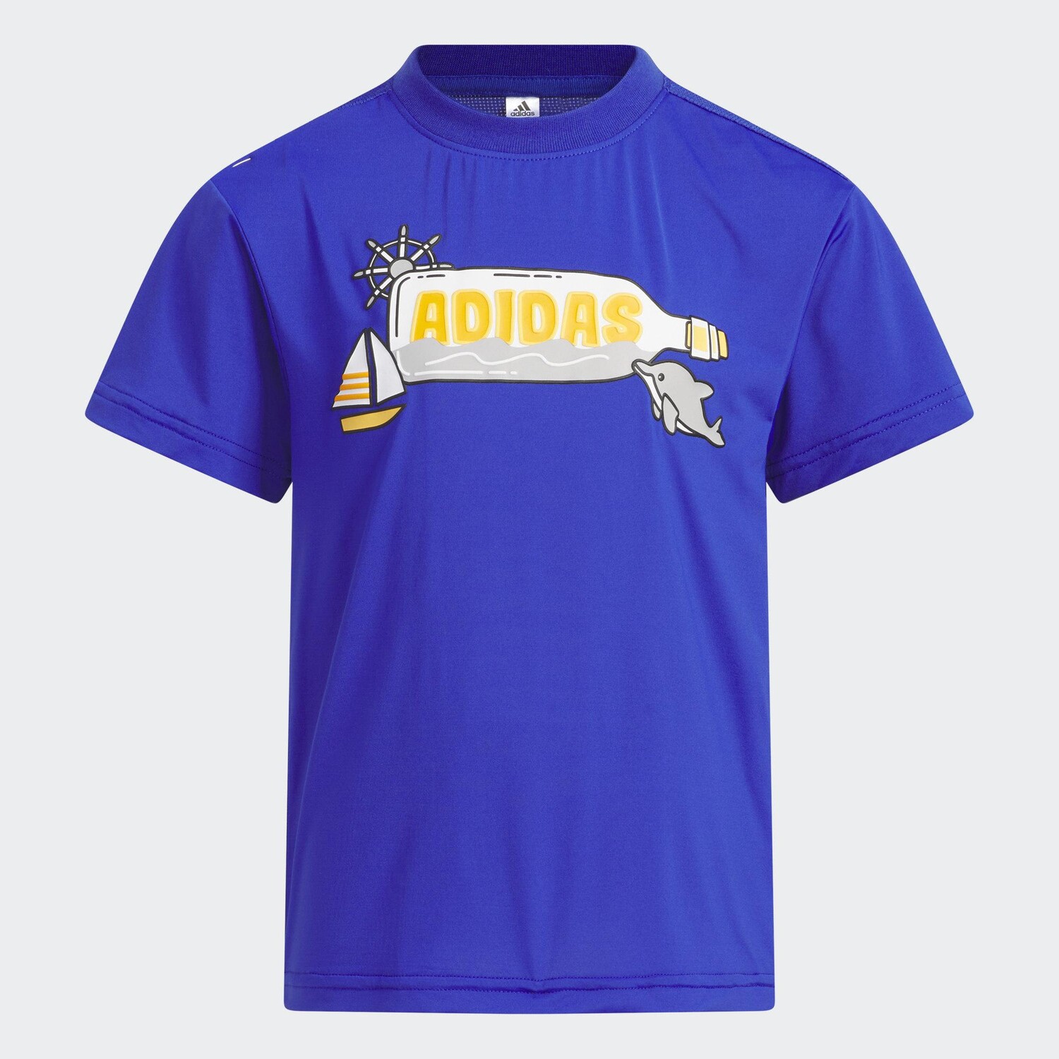 

Футболка Adidas, синий/желтый/белый