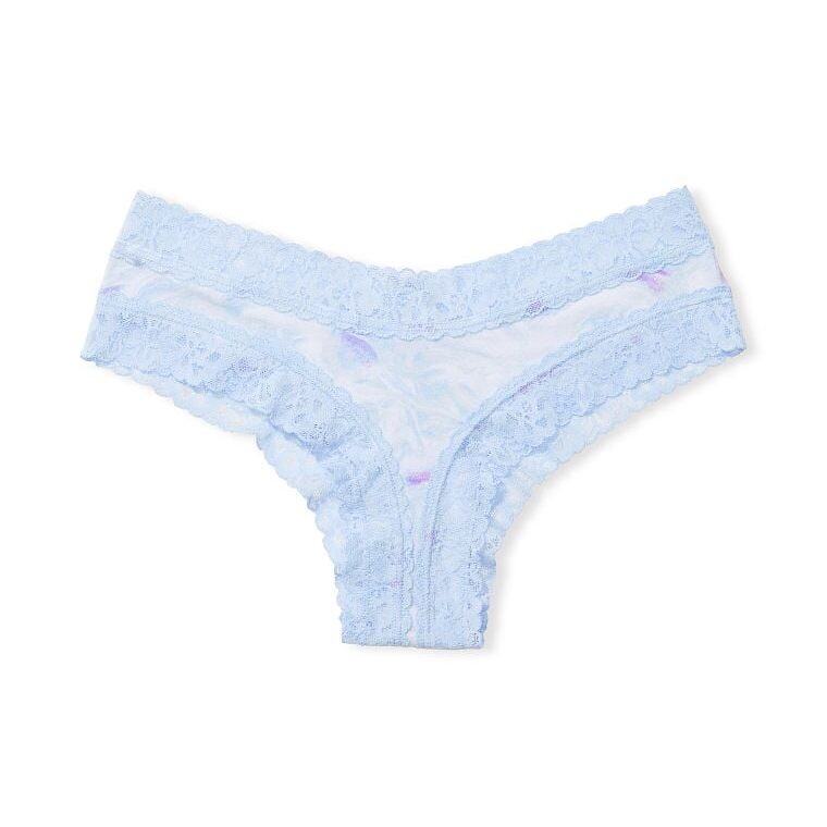 

Кружевные трусики Victoria's Secret Waist Cotton, светло-голубой