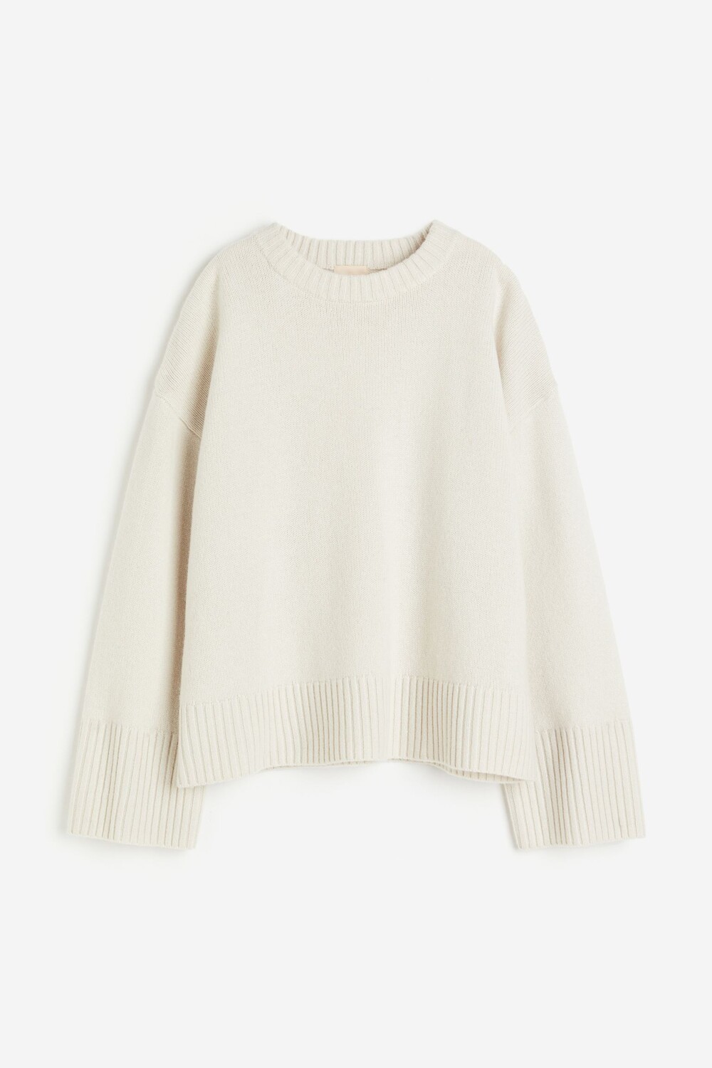 

Свитер H&M Oversized Cashmere Blend, кремовый, Бежевый