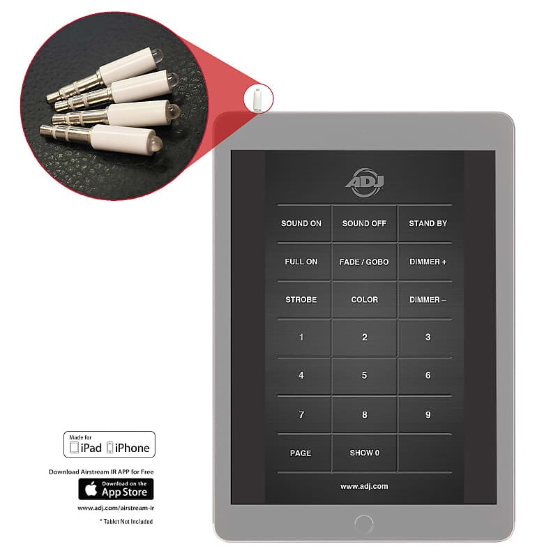 

ИК-передатчик American DJ Airstream iOS App Pro Контроллер освещения (4 шт.) American DJ Airstream IR Transmitter iOS App Pro Lighting Controller (4 Pack)