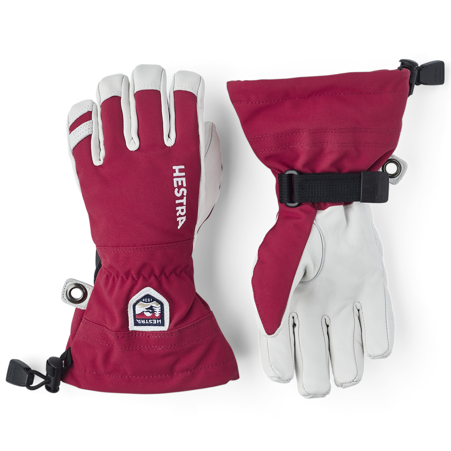 Перчатки Heli Ski Jr. Gloves Big Kids, красный перчатки детские e cg250k gr м красный белый зелёный