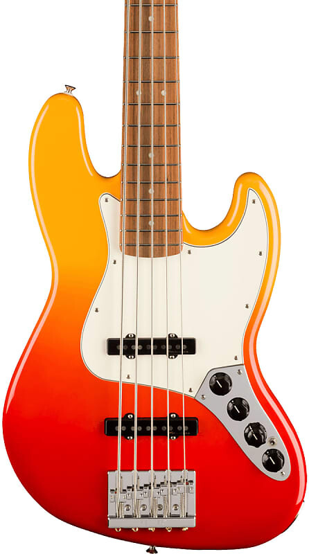 

Fender Player Plus Jazz Bass V PF Tequila Sunrise с сумкой