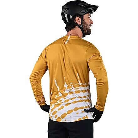 

Джерси с длинными рукавами Flowline мужские Troy Lee Designs, цвет Gold Flake