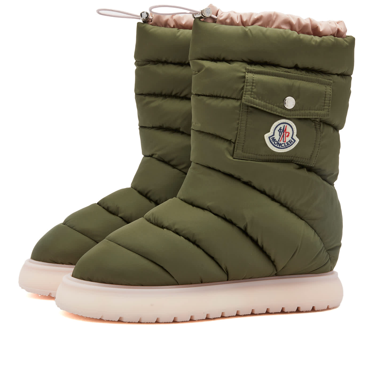 Ботинки Moncler Gaia Pocket Mid Snow, зеленый ботинки gaia verdi