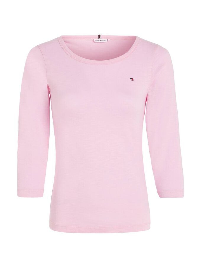 

Рубашка приталенного кроя с рукавом 3/4 Tommy Hilfiger, розовый