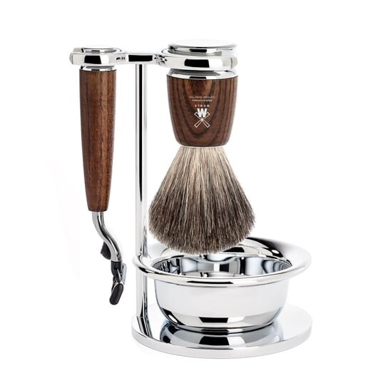 

Набор для бритья, 4 предмета, бритва Gillette Mach3 (S81H220SM3) Muhle Rytmo