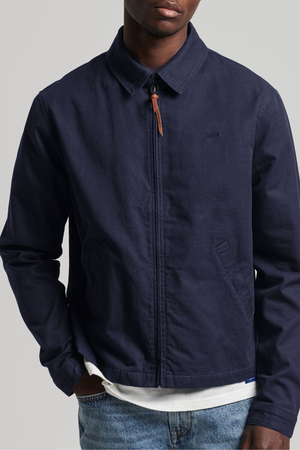 

Мужская винтажная классическая куртка Харрингтон Superdry, синий
