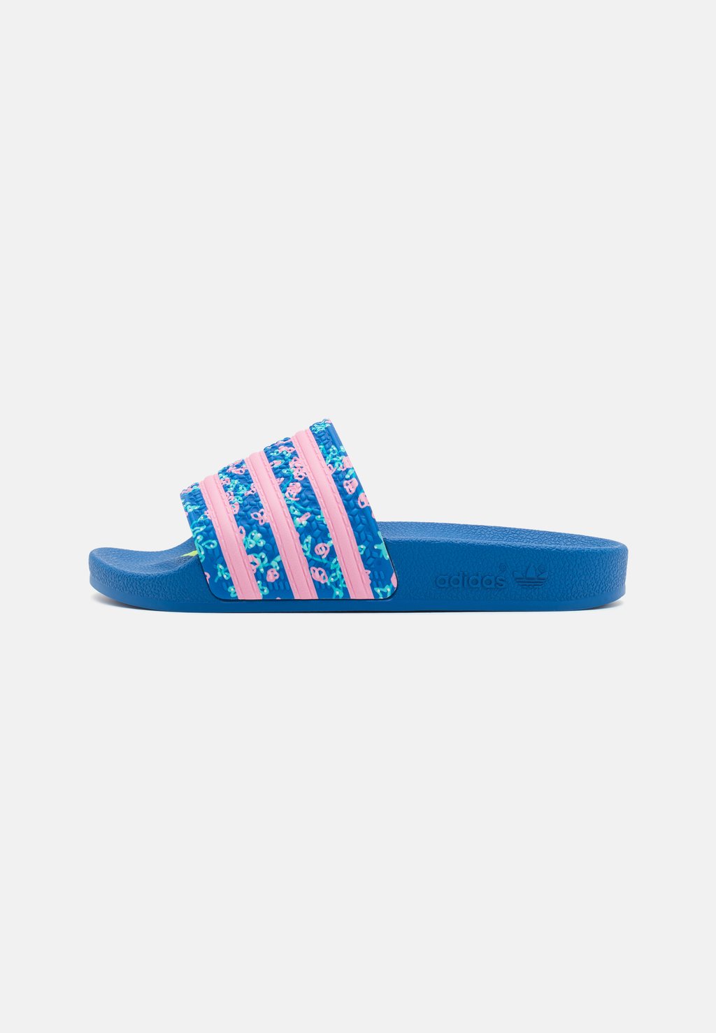 Тапочки ADILETTE adidas Originals, цвет blue/true pink/off white