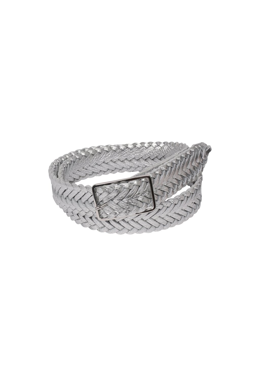 

Плетеный ремень Abro, цвет silver