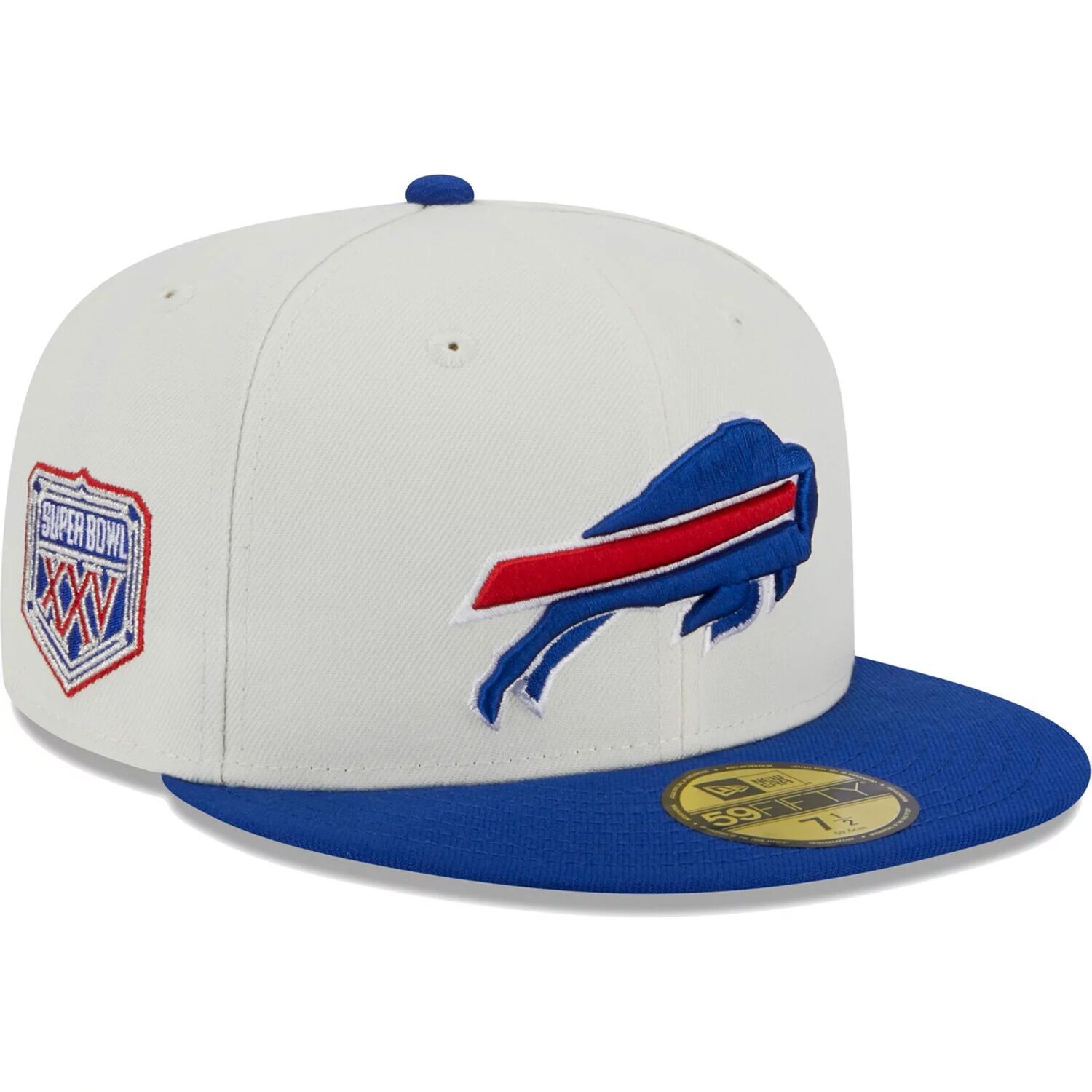 

Мужская приталенная шляпа New Era кремового цвета Buffalo Bills Retro 59FIFTY