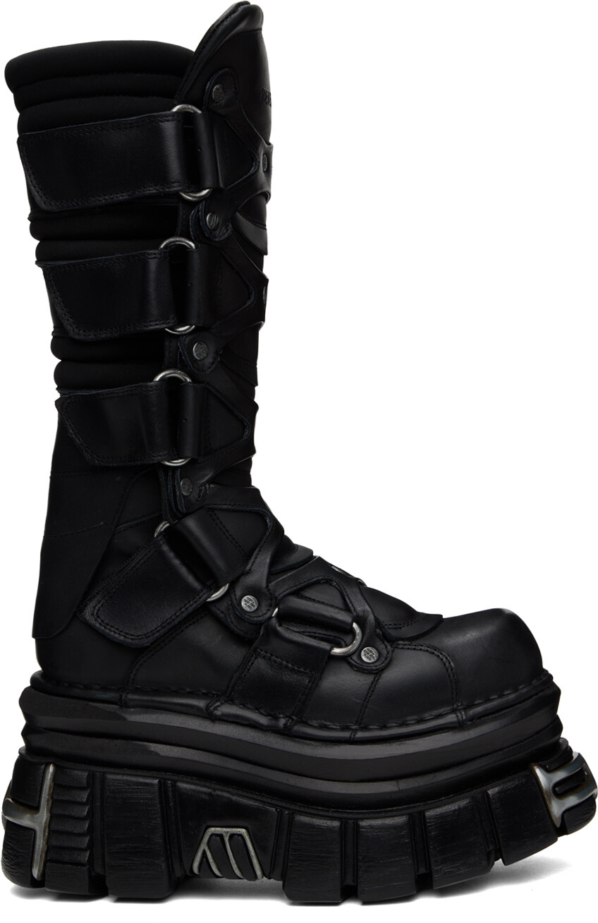 

Черные ботинки Tower New Rock Edition Vetements