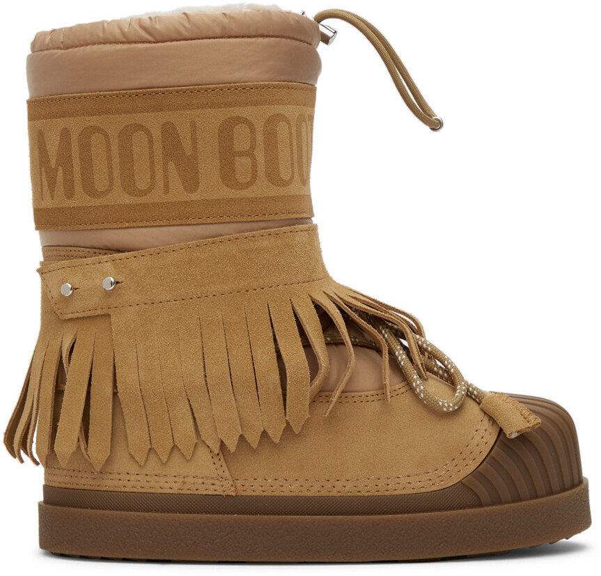 

8 Moncler Palm Angels Коричневые замшевые ботинки Moon Moon Moncler Genius
