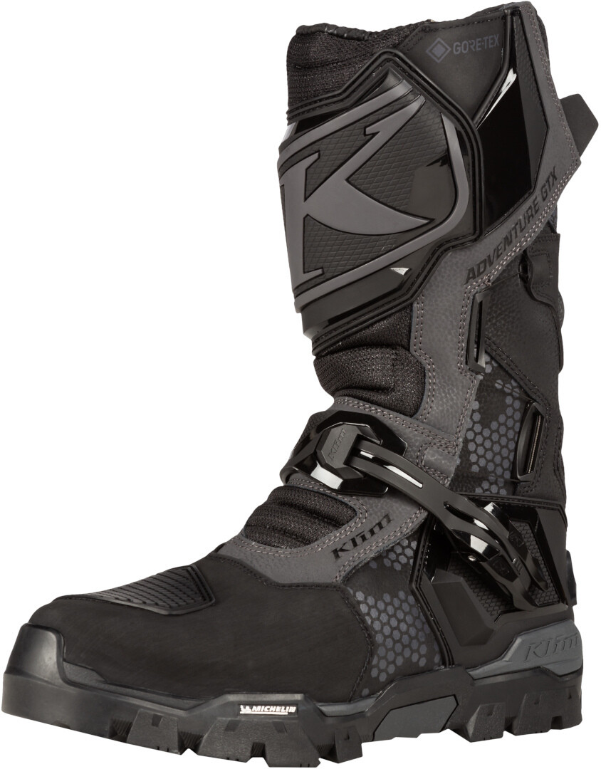 

Klim Adventure GTX Мотокросс сапоги, черный/серый