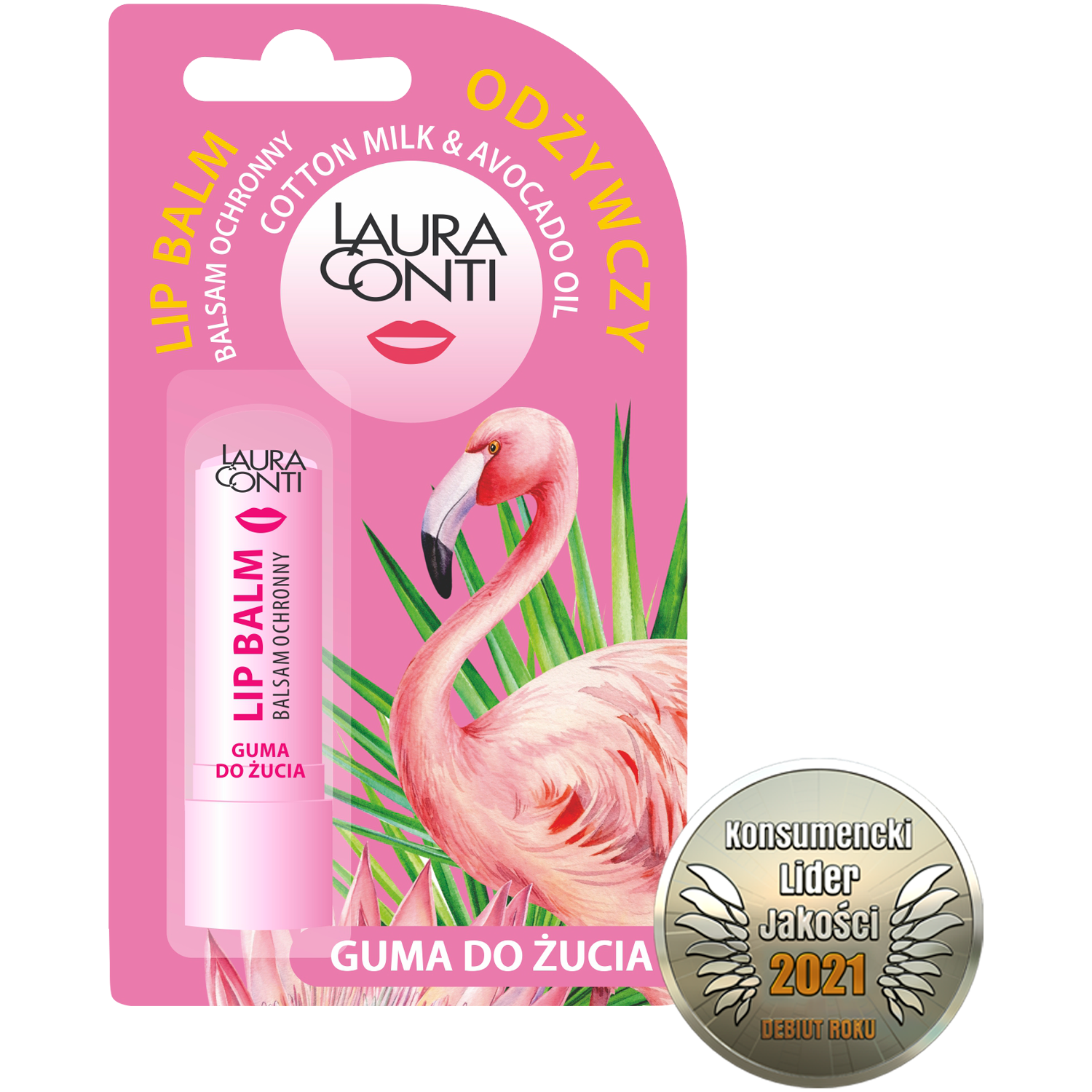 Laura Conti Guma do żucia жевательная резинка защитный бальзам для губ, 4,8 г