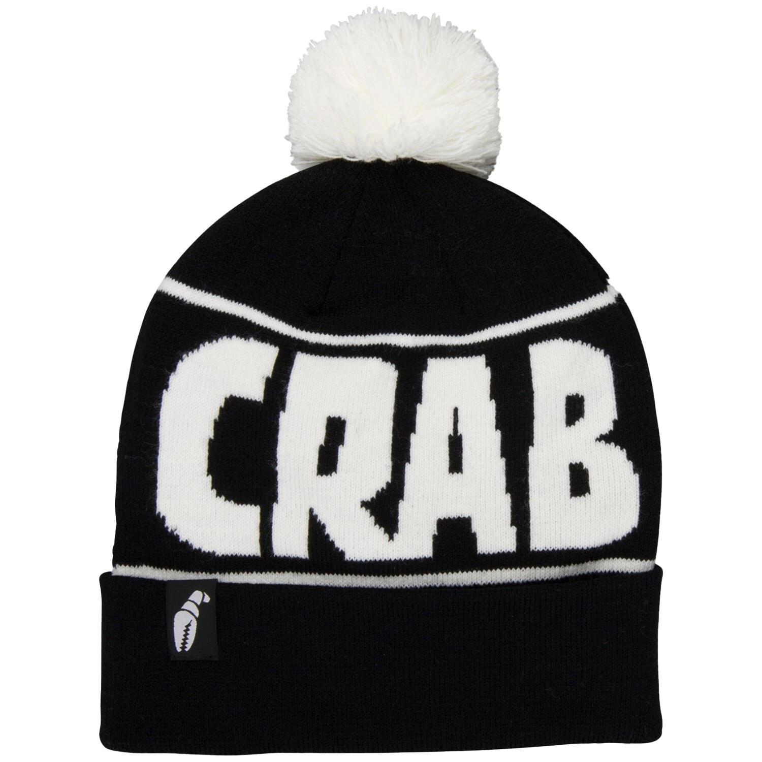 

Шапка Crab Grab Pom, черный / белый