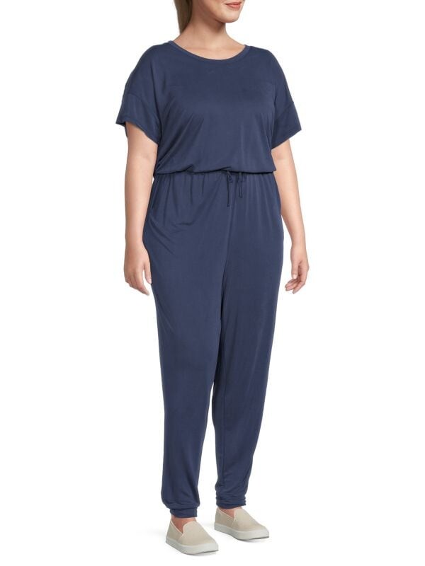 

Комбинезон Marc New York Performance Plus Size плюс с кулиской, темно-синий