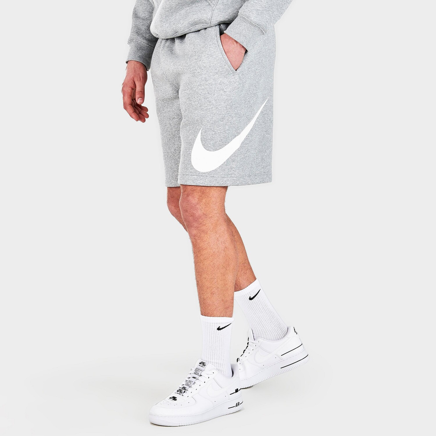 

Мужские шорты с рисунком Nike Sportswear Club, серый