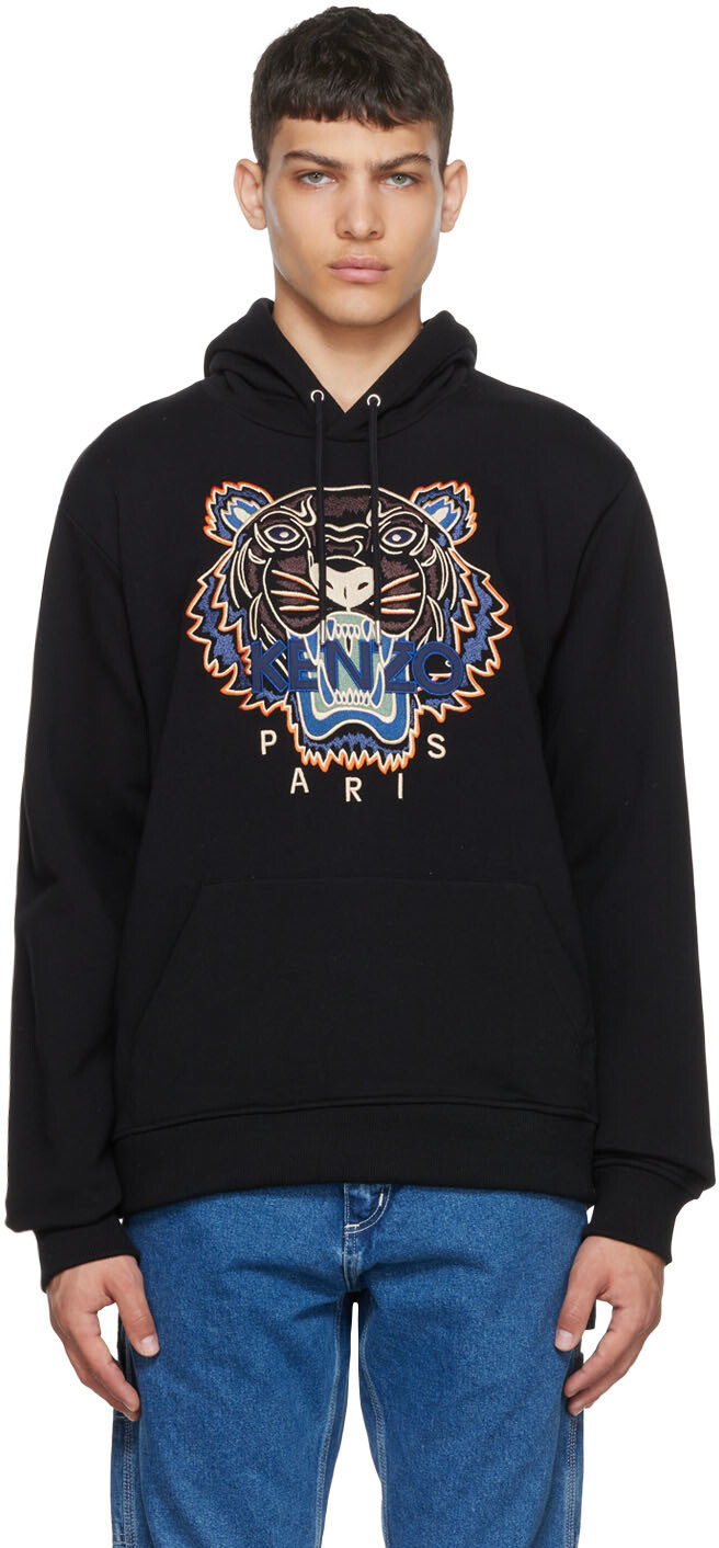 

Черный худи из хлопка Kenzo