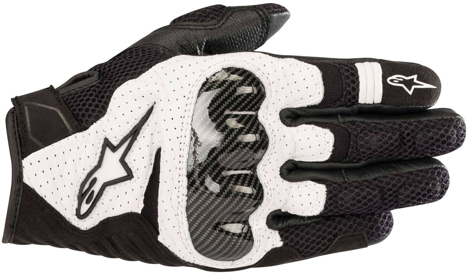 перчатки alpinestars smx 1 air v2 черный красный Перчатки Alpinestars SMX 1 Air V2, черный/белый