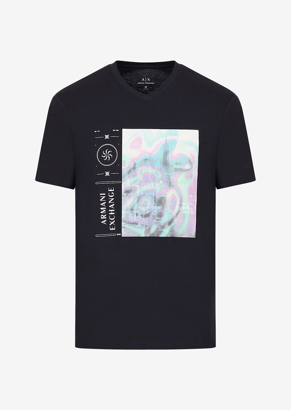 

Футболка стандартного кроя Armani Exchange, синий