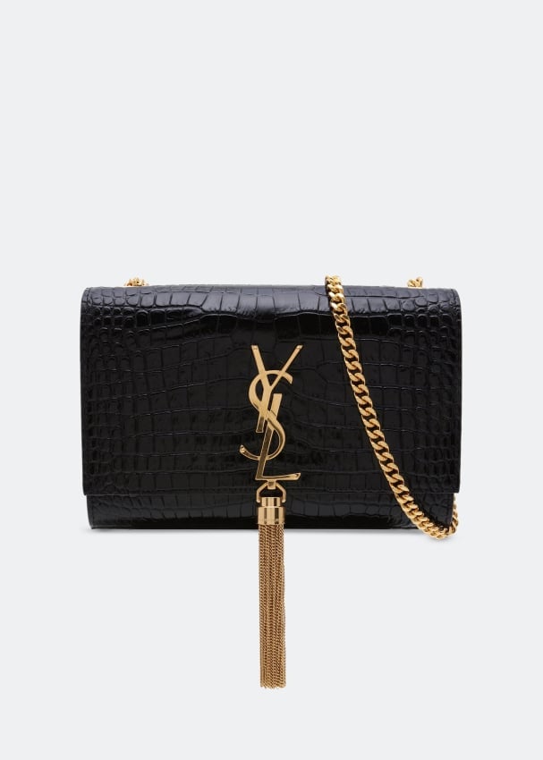 Сумка SAINT LAURENT Kate small tassel chain bag, черный