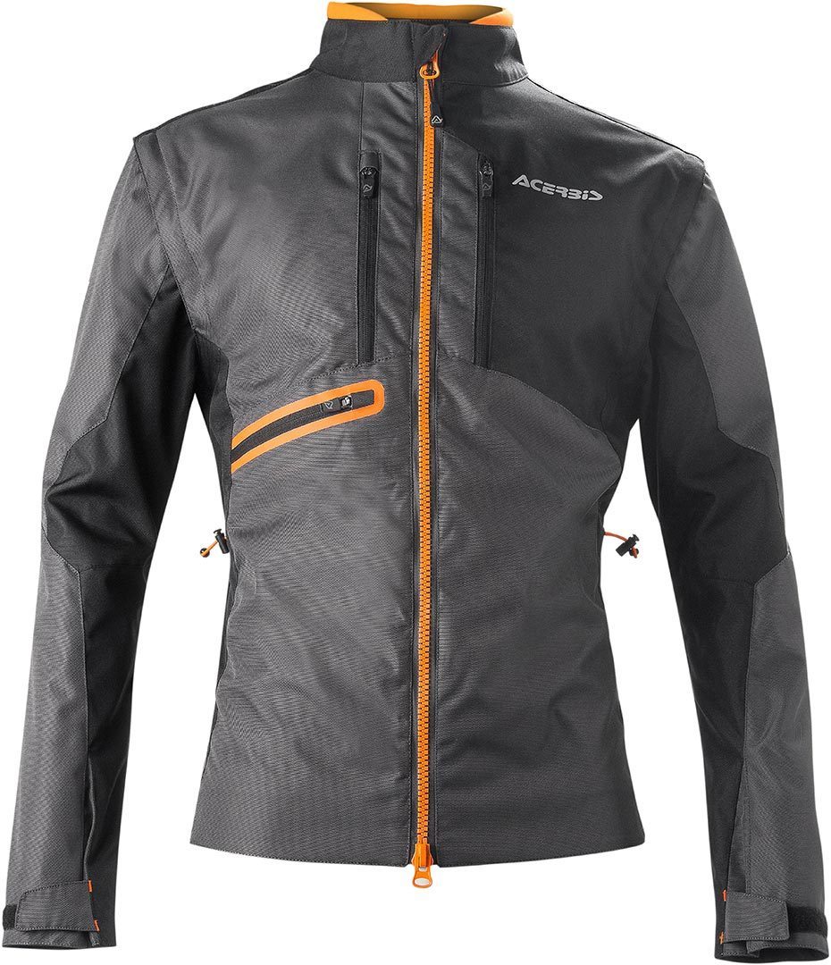 Куртка текстильная Acerbis Enduro One мотоциклетная, черный/оранжевый куртка ray размер 48 черный оранжевый
