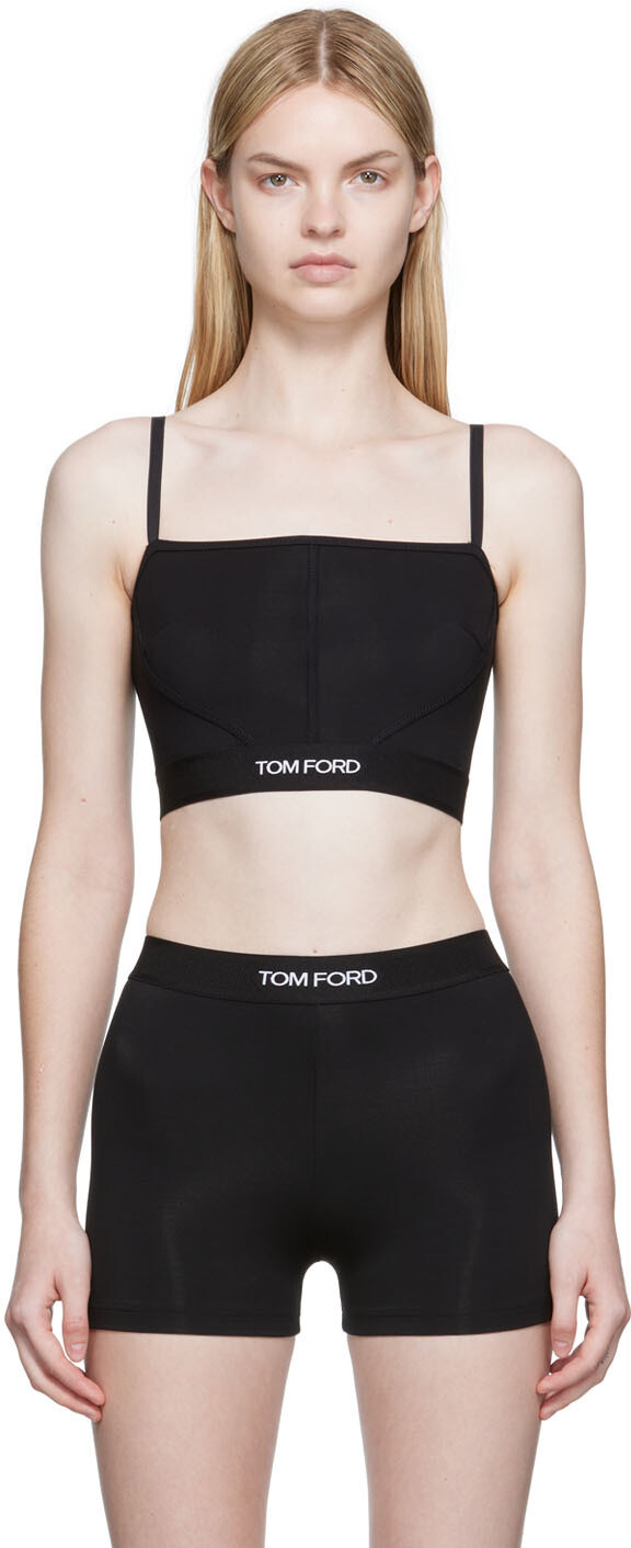 

Черная майка с бюстгальтером TOM FORD