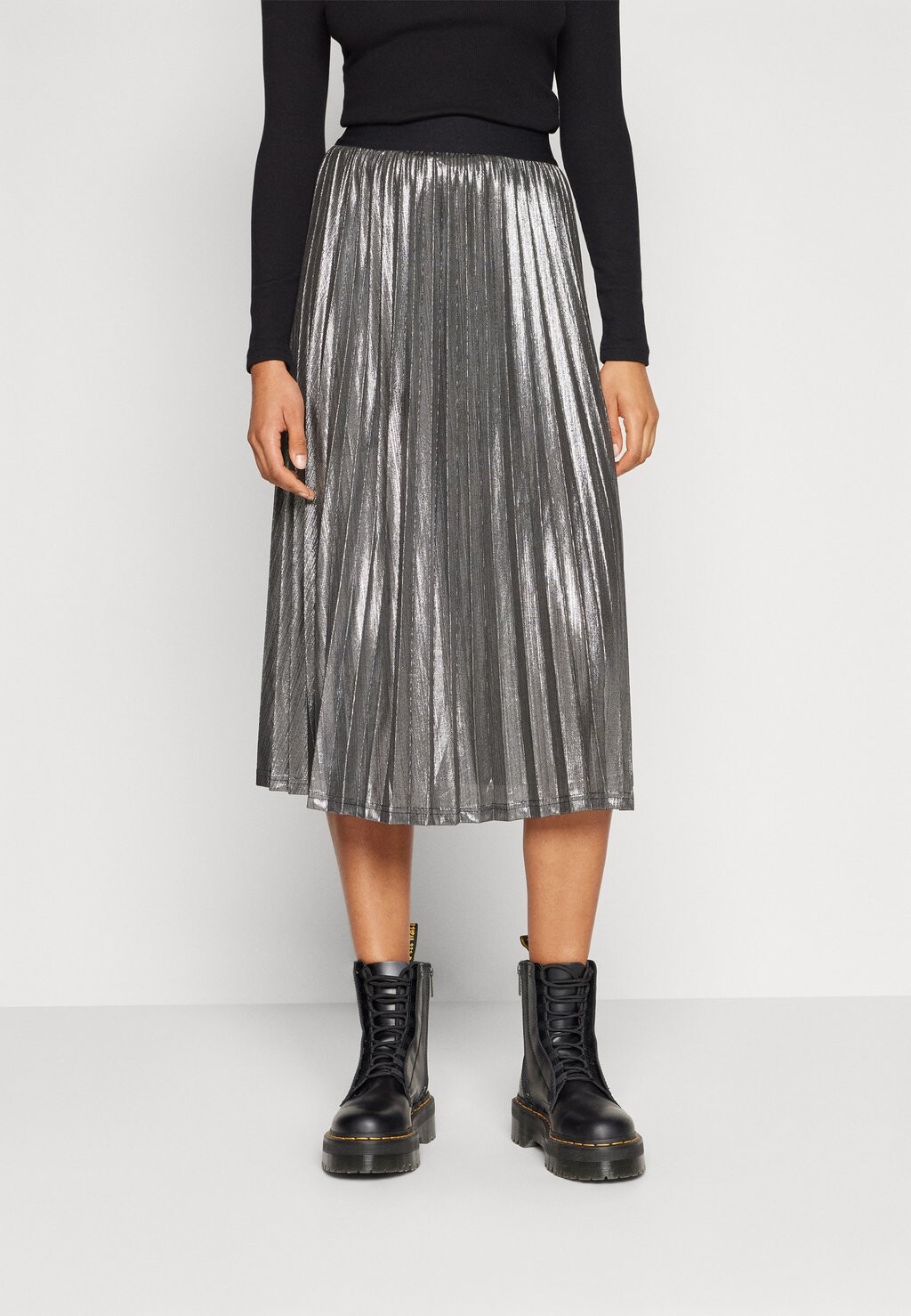 

Юбка VILA ЮБКА VILINEA MIDI, цвет black/silver
