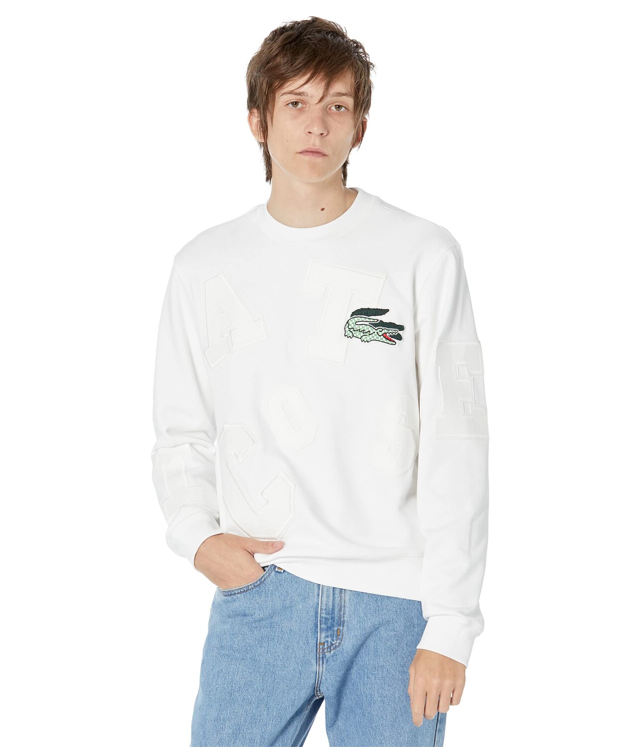 

Свитер Lacoste, Long Sleeve All Over Print Crew Neck Sweater