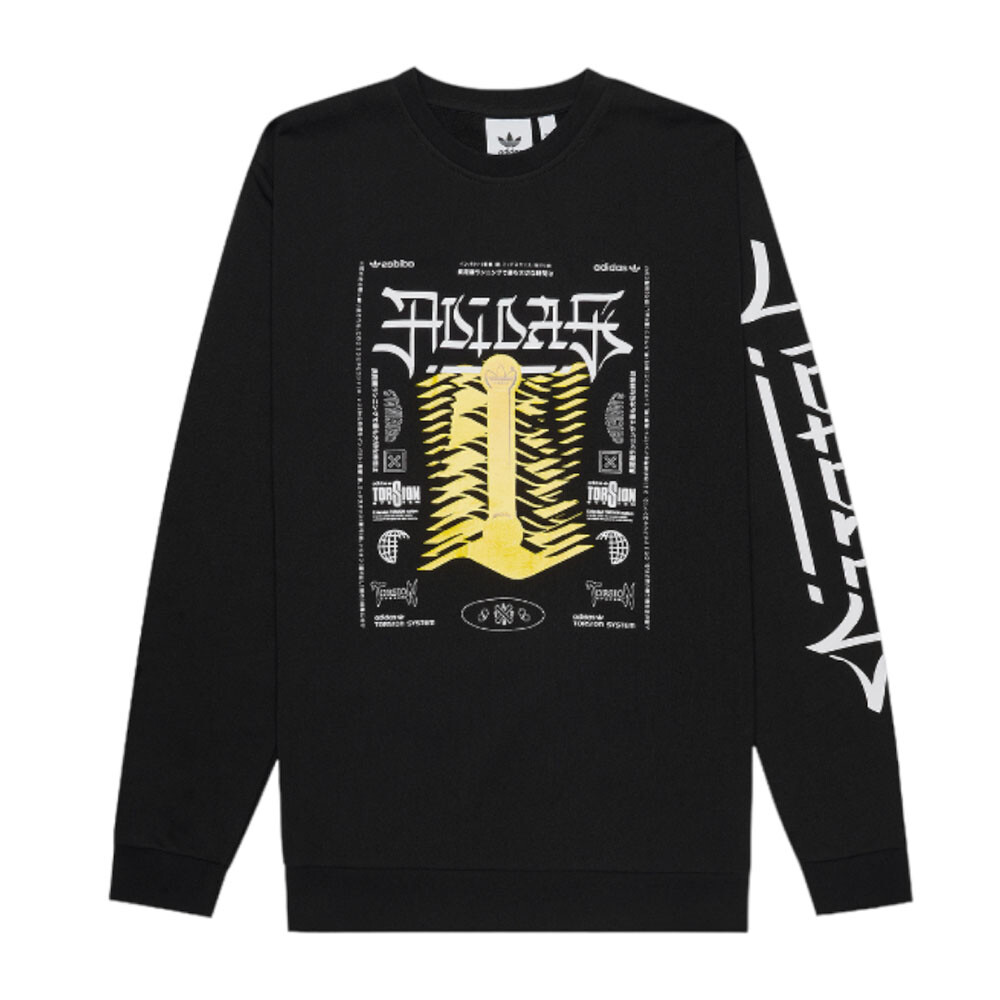 

Свитшот Adidas Originals Torsion Crew, черный